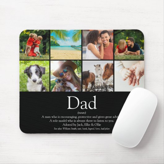 Weltweit das beste Vater Pater Definition Foto Bla Mousepad (Mit Mouse)