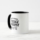Weltweit das größte Tasse-Geschenk für Massagether Tasse (Vorderseite Links)