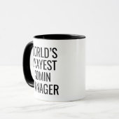 Weltweit der beste Admin Manager Tasse (Vorderseite Links)