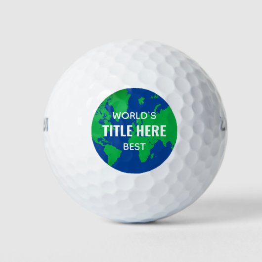 Weltweit der beste Berufliche Job Titel Golfball (Vorderseite)