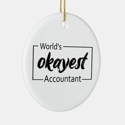 Weltweit der beste Buchhalter Keramik Ornament (Rechts)