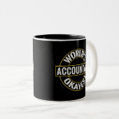 Weltweit der beste Buchhalter Zweifarbige Tasse (VorderseiteRechts)