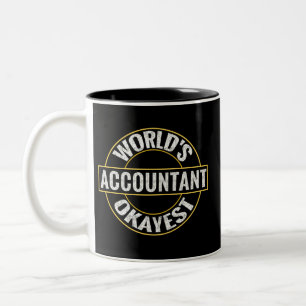 Weltweit der beste Buchhalter Zweifarbige Tasse