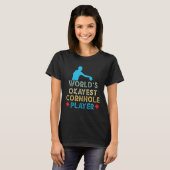 Weltweit der beste Cornhole Player T-Shirt (Vorne ganz)