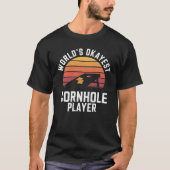 Weltweit der beste Cornhole Player T-Shirt (Vorderseite)