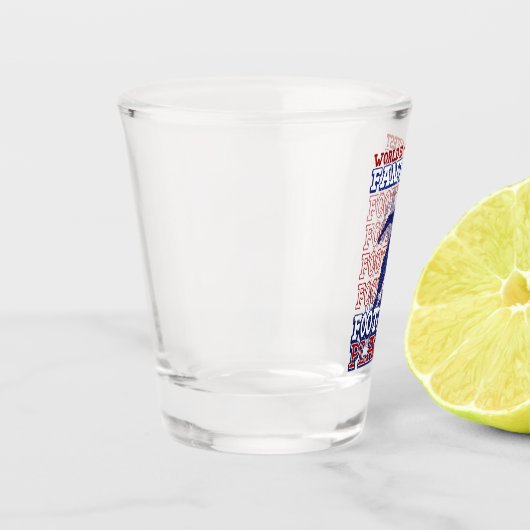 Weltweit der beste Fantasy Football Spieler USA Fa Schnapsglas (Links)