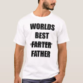Weltweit der beste Farter (Vater) humorvolle Männe T-Shirt (Vorderseite)