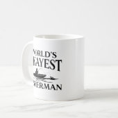 Weltweit der beste Fischer Kaffeetasse (Vorderseite Links)