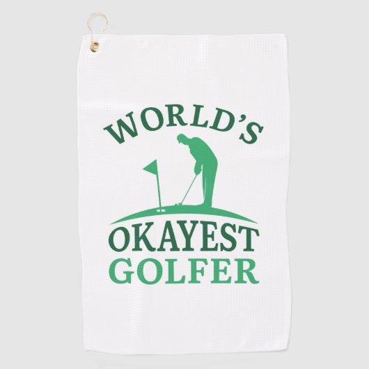 Weltweit der beste Golfer Golfhandtuch (Vorderseite)