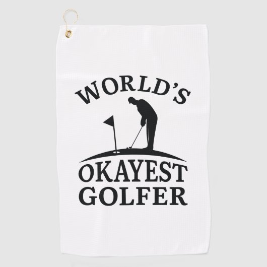 Weltweit der beste Golfer Golfhandtuch (Vorderseite)