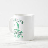 Weltweit der beste Golfer Kaffeetasse (Vorderseite Links)