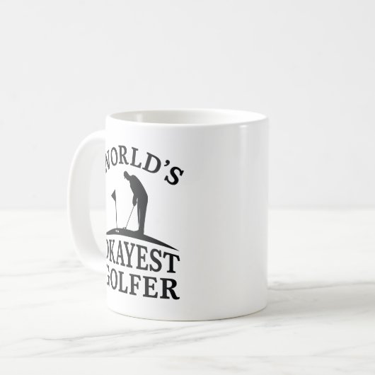 Weltweit der beste Golfer Kaffeetasse (Vorderseite Links)