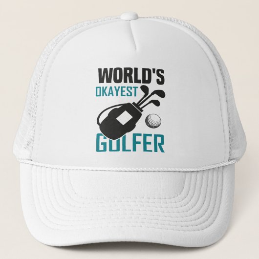 Weltweit der beste Golfer Truckerkappe (Vorderseite)