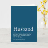 Weltweit der beste Husband aller Zeiten - Blau Karte (Gelbe Blume)