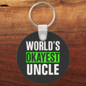 Weltweit der beste Onkel Schlüsselanhänger (Vorderseite)