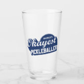Weltweit der beste Pickleballer Glas (Vorderseite)