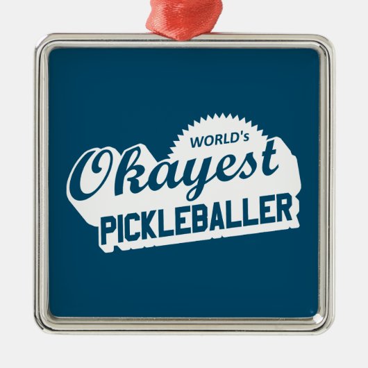 Weltweit der beste Pickleballer Ornament Aus Metall (Vorne)