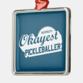 Weltweit der beste Pickleballer Ornament Aus Metall (Links)