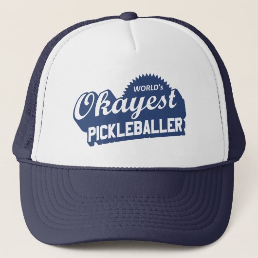Weltweit der beste Pickleballer Truckerkappe (Vorderseite)