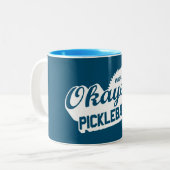 Weltweit der beste Pickleballer Zweifarbige Tasse (Vorderseite Links)