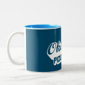 Weltweit der beste Pickleballer Zweifarbige Tasse (Links)