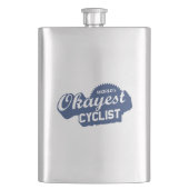 Weltweit der beste Radfahrer Flachmann (Vorderseite)