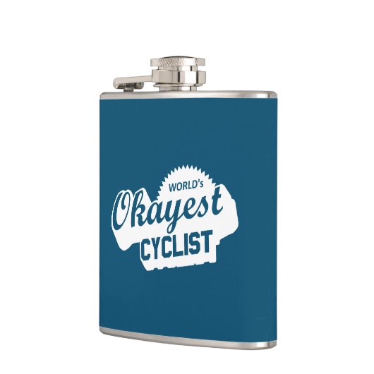 Weltweit der beste Radfahrer Flachmann (Links)