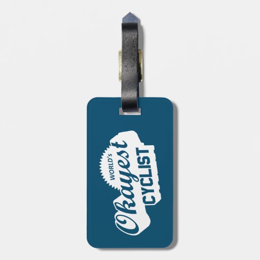 Weltweit der beste Radfahrer Gepäckanhänger (Rückseite vertikal)