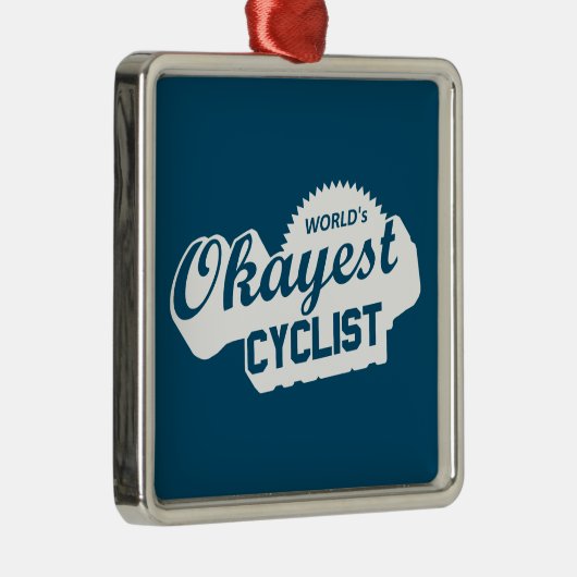 Weltweit der beste Radfahrer Ornament Aus Metall (Rechts)