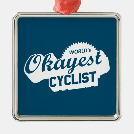 Weltweit der beste Radfahrer Ornament Aus Metall (Vorne)