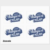 Weltweit der beste Radfahrer Rechteckiger Aufkleber (Blatt)