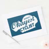 Weltweit der beste Radfahrer Rechteckiger Aufkleber (Umschlag)