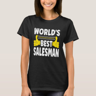 Weltweit der beste Salesman Job Title Profession S T-Shirt