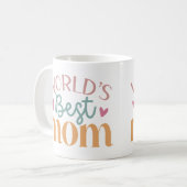 Weltweit der beste Tag der Niedlichen Mama Kaffeetasse (Vorderseite Links)