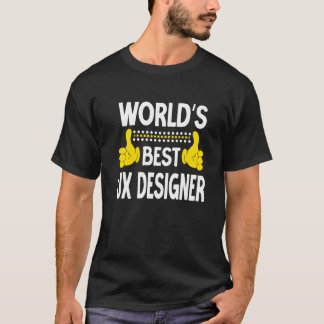 Weltweit der beste UX Designer Job Title Professio T-Shirt