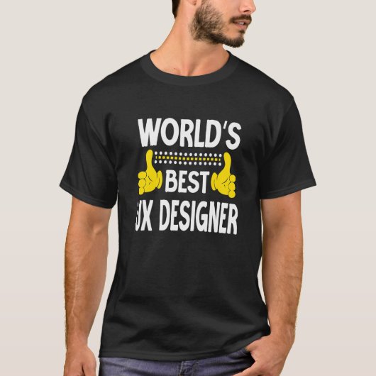 Weltweit der beste UX Designer Job Title Professio T-Shirt (Vorderseite)