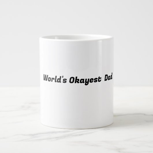 Weltweit der beste Vater Jumbo-Tasse (Vorderseite)