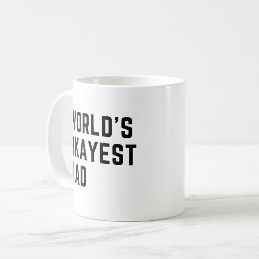 Weltweit der beste Vater Kaffeetasse (Vorderseite Links)