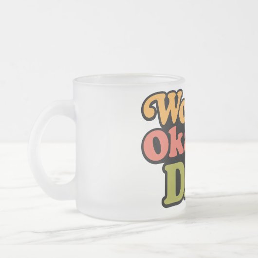 Weltweit der beste Vater Mattierte Kaffee-Tasse Mattglastasse (Links)