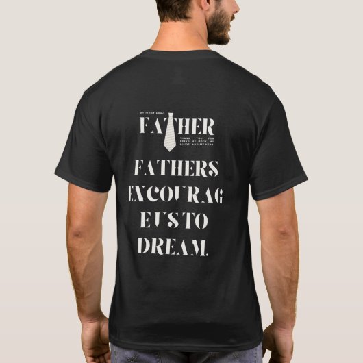 Weltweit der beste Vater T-Shirt (Rückseite)