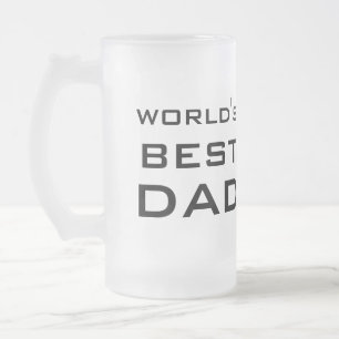 Weltweit der beste Vater-Vatertag Mattglas Bierglas