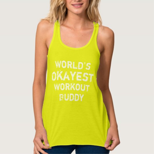 Weltweit der beste Workout Buddy Tank Top (Vorderseite)