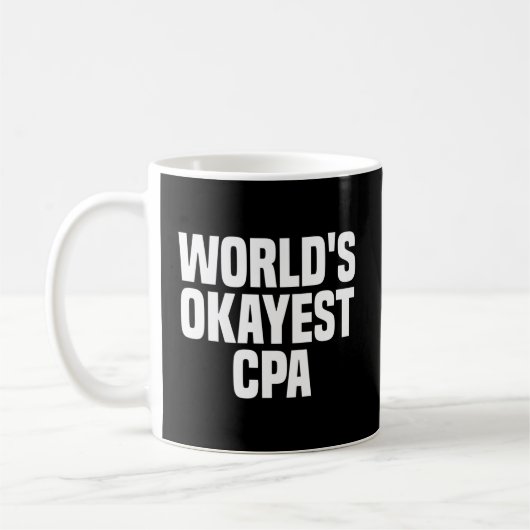 Weltweit der beste zertifizierte Wirtschaftsprüfer Kaffeetasse (Links)