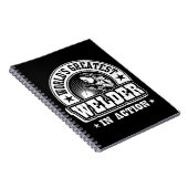 Weltweit der größte Welter in Aktion Notizblock (Rechte Seite)