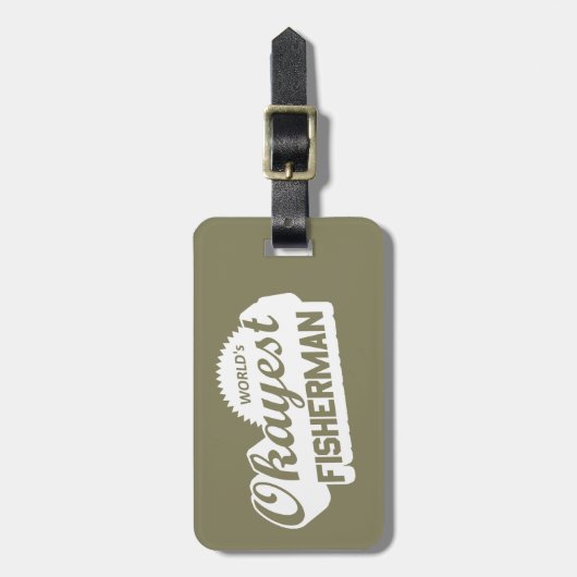 Weltweit der gute Fischer Gepäckanhänger (Vorderseite vertikal)