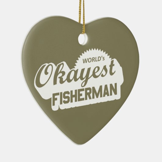 Weltweit der gute Fischer Keramik Ornament (Rechts)