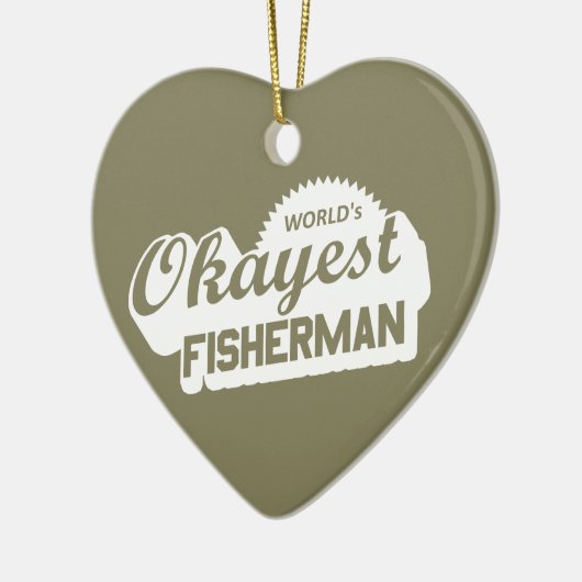 Weltweit der gute Fischer Keramik Ornament (Links)