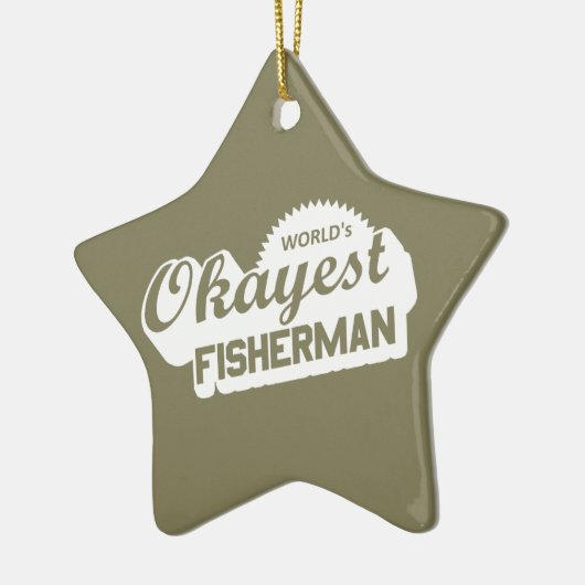 Weltweit der gute Fischer Keramik Ornament (Links)