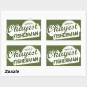 Weltweit der gute Fischer Rechteckiger Aufkleber (Blatt)