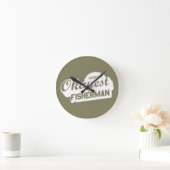 Weltweit der gute Fischer Runde Wanduhr (Zuhause)